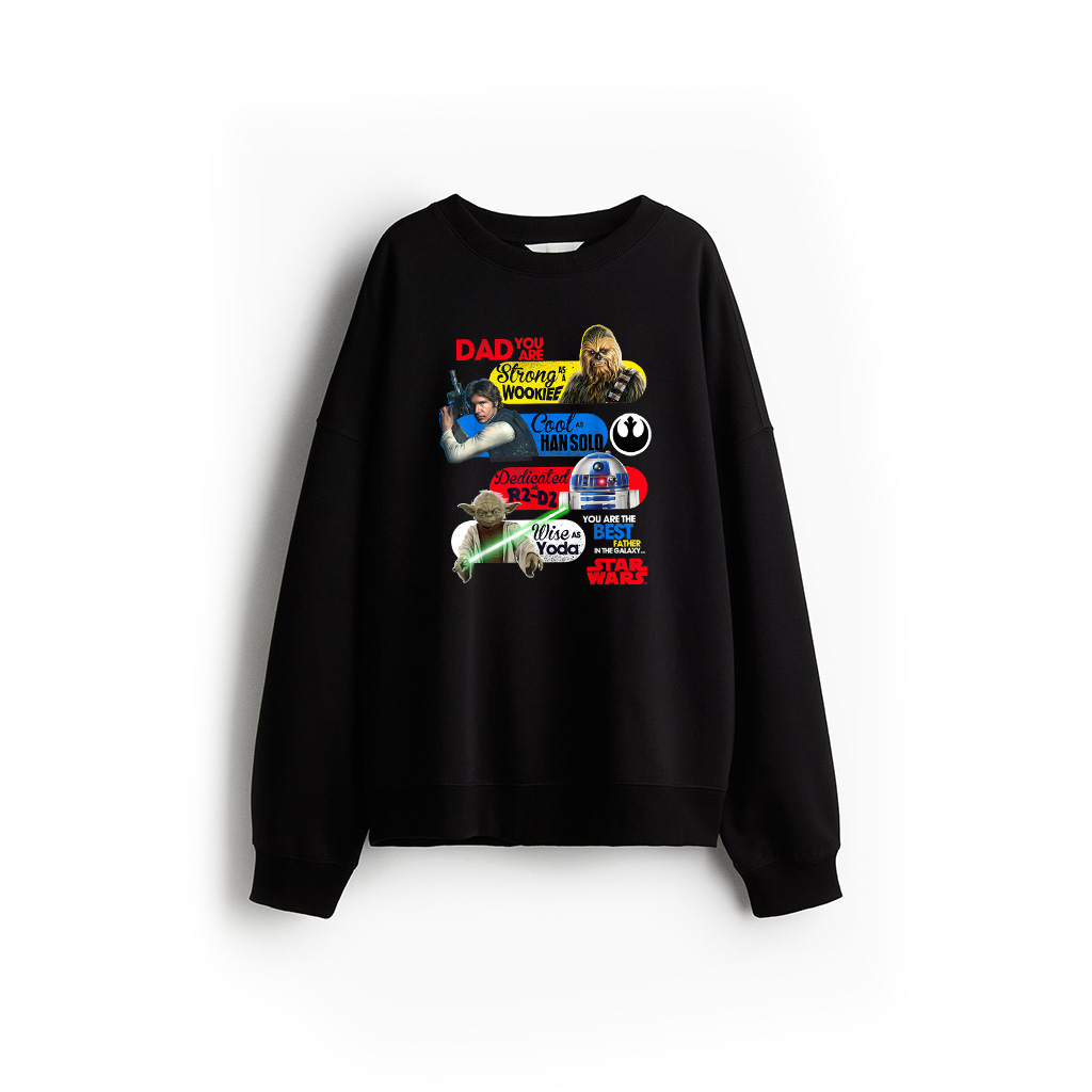Star Wars Best Father In The Galaxy Graphic Sweatshirt Sweatshirt 21-07-2025