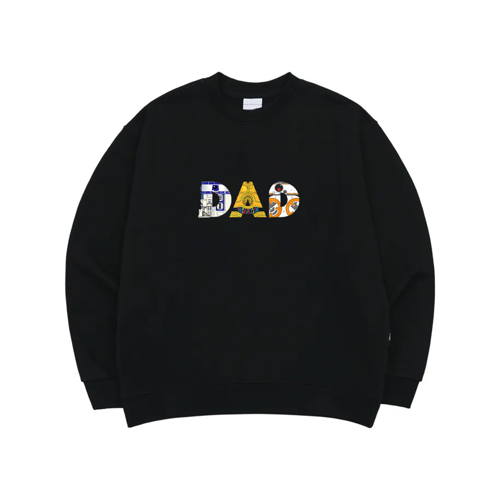 Star Wars Droids R2 D2 C 3PO BB 8 Dad Fathers Day Birthday Sweatshirt