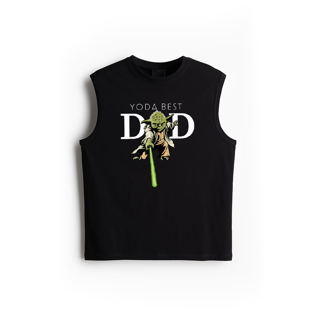 Star Wars Yoda Lightsaber Best Dad Father's Day Tank Top