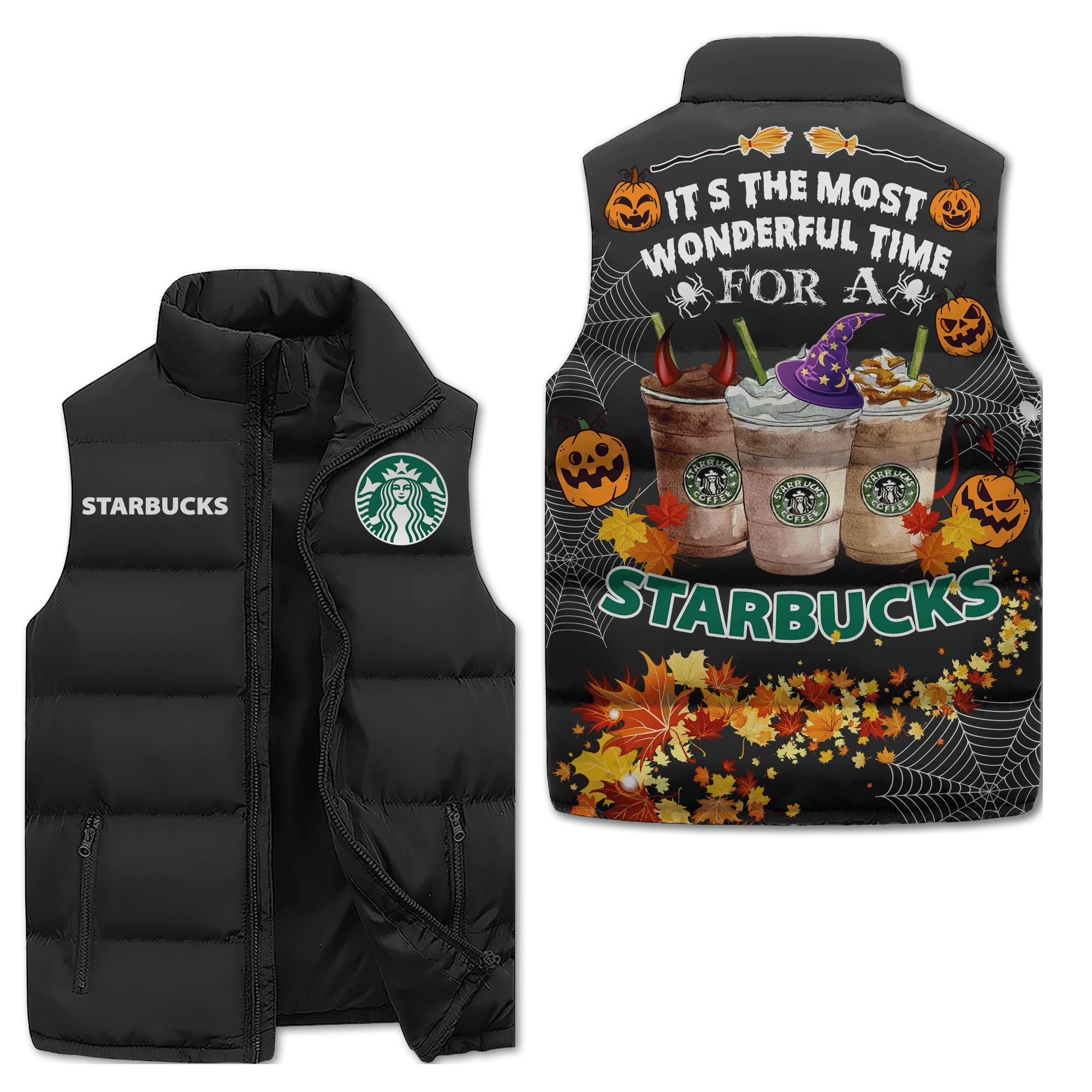 Starbucks Sleeveless Puffer Jacket