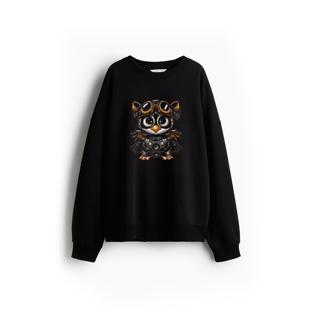 Steampunk Penguin Women Men Kids Steampunk Penguin Sweatshirt