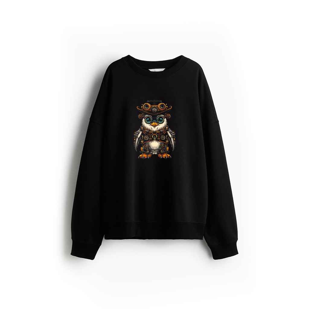 Steampunk Penguin Women Men Kids Steampunk Penguin Sweatshirt 21-07-2025