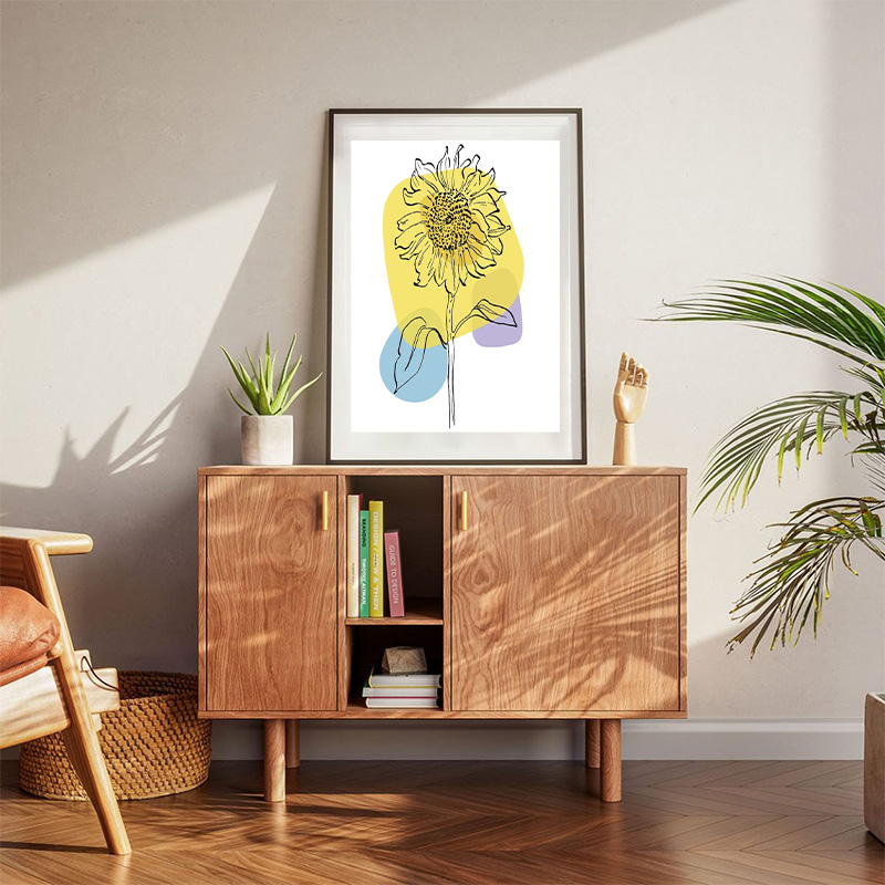Strokes Leaves And Flower Poster