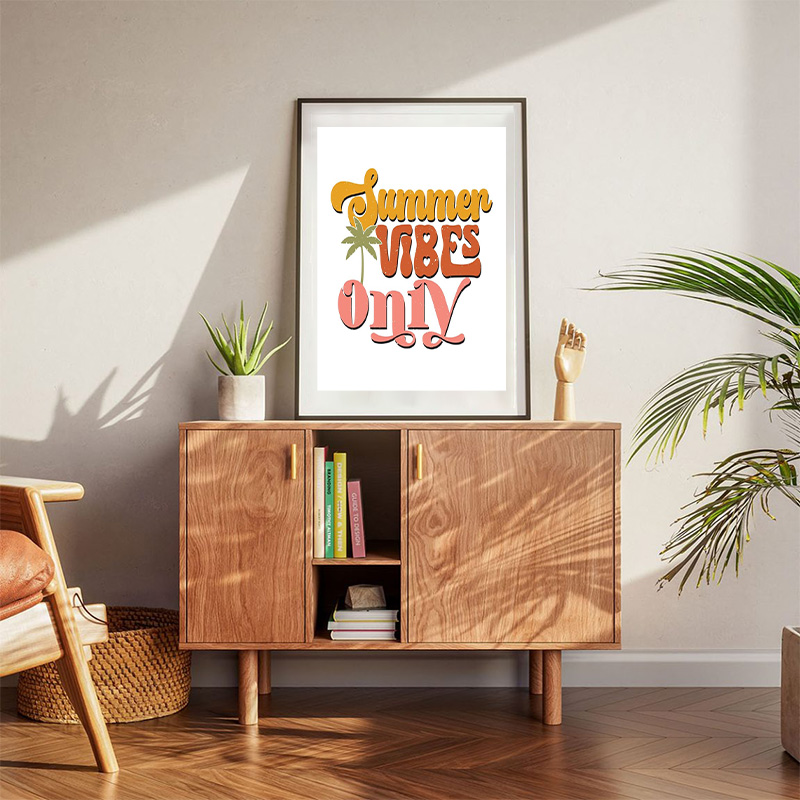 Summer Vibes Only Typography Poster