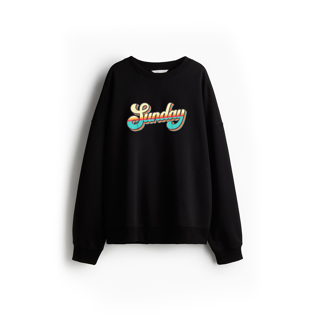 Sunday Sweatshirt Fun Retro Days Of The Week Love The Weekend Sweatshirt