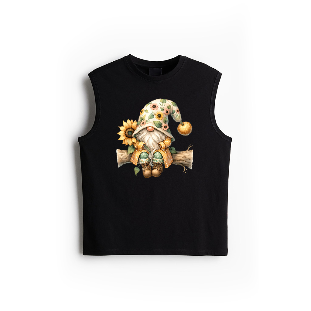 Sunflower Gnome Dad For Women Hippie Mom And Funny Gardener Tank Top