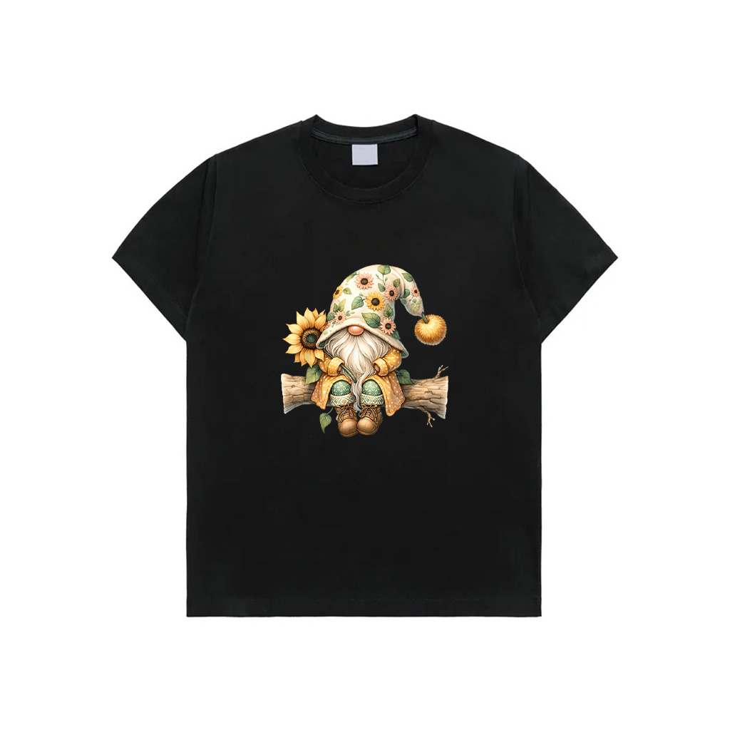 Sunflower Gnome Dad For Women Hippie Mom And Funny Gardener T-Shirt
