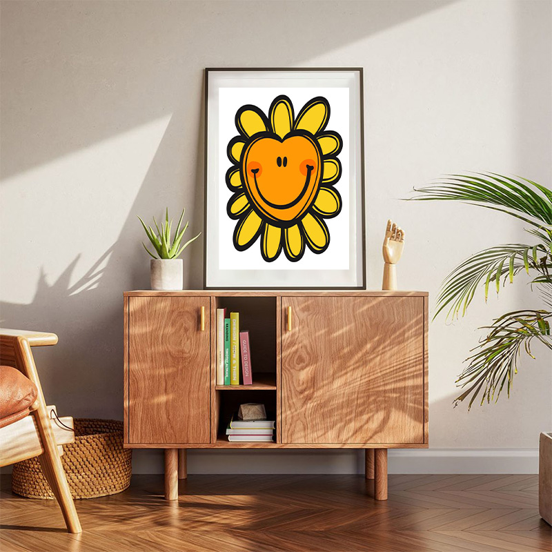 Sunflower With A Smile Poster