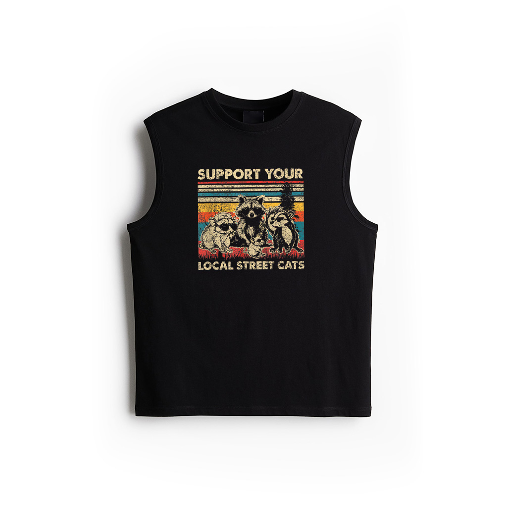 Support Local Street Cats Team Trash Opossum Raccoon Rat Tank Top