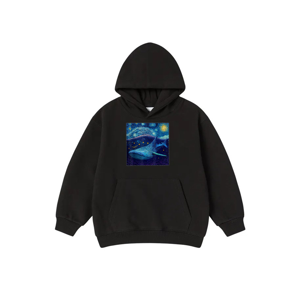 Surrealism Starry Night Whale Shark Hoodie