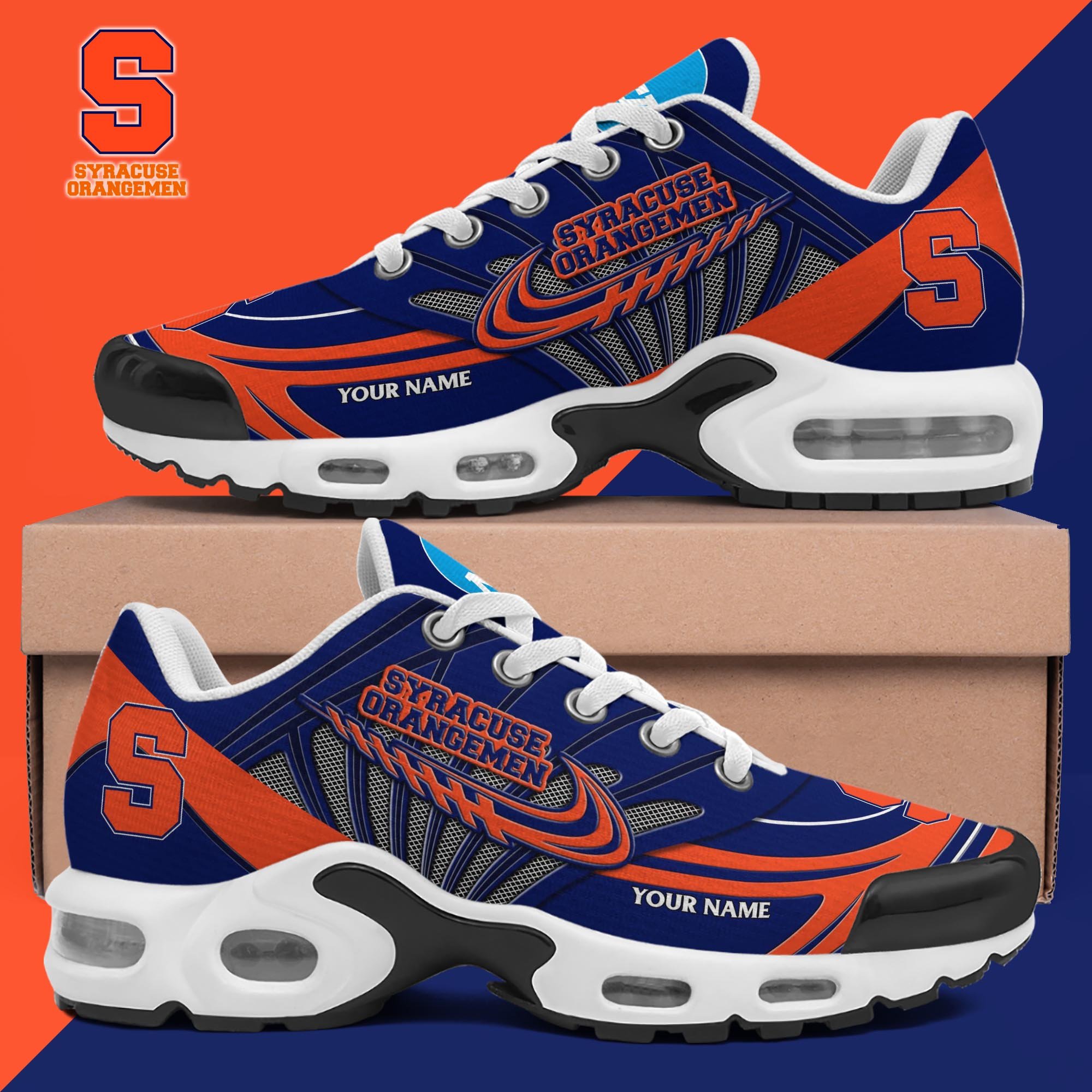 Syracuse Orange TN Shoes 2025 Version Custom Your Name, Shoes For Sport Fans, Gift For Fans