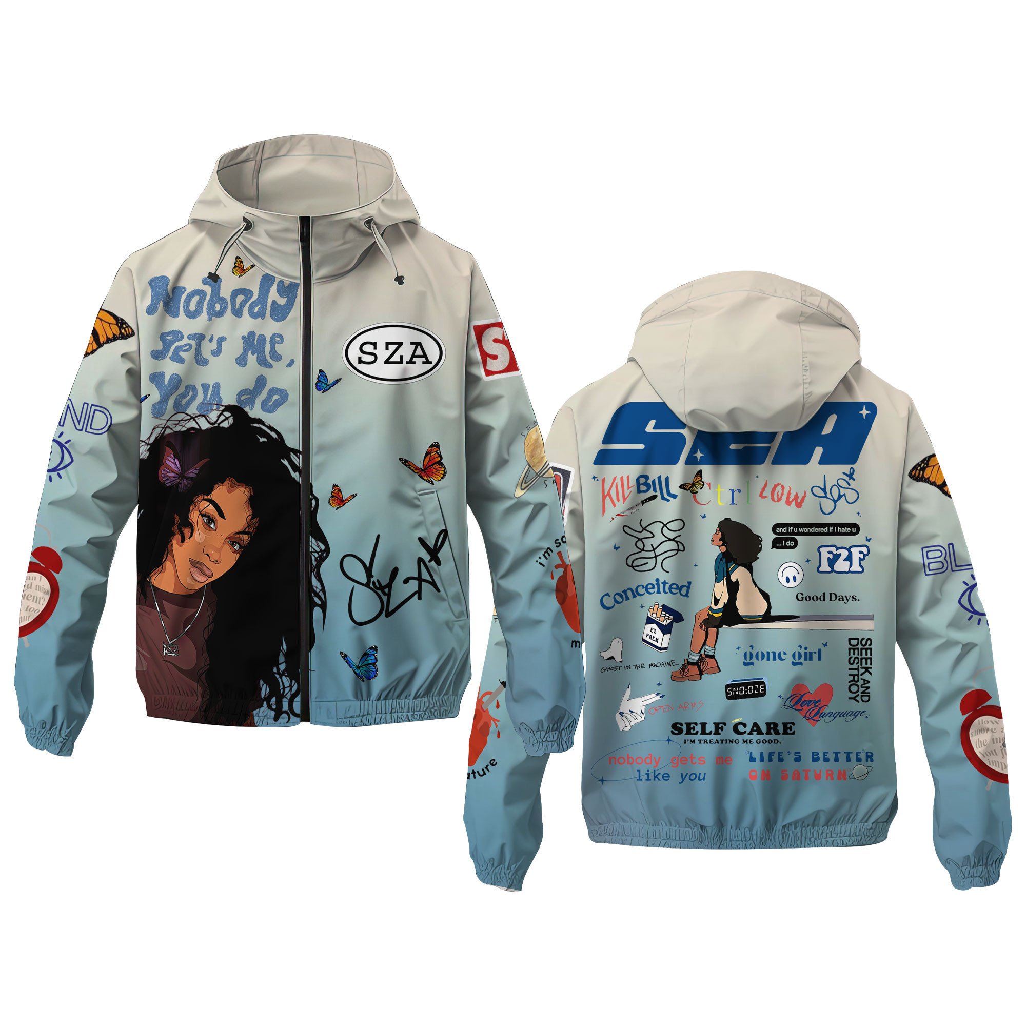 SZA Music Windbreaker Outdoor Jacket