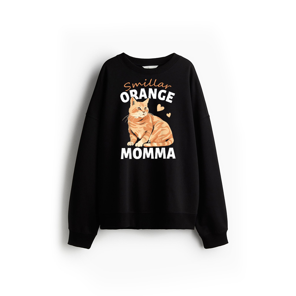 Tabby Cat Orange Cat Mom Orange Momma Sweatshirt