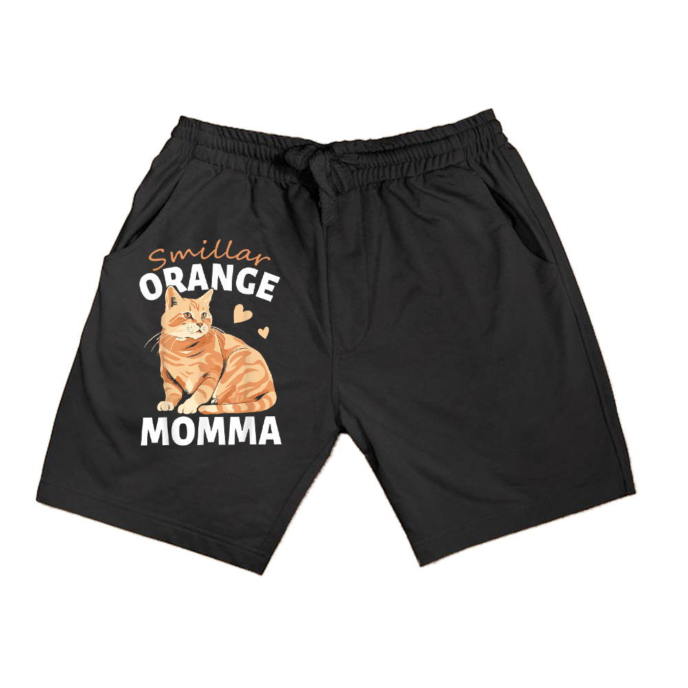 Tabby Cat Orange Cat Mom Orange Momma Shorts