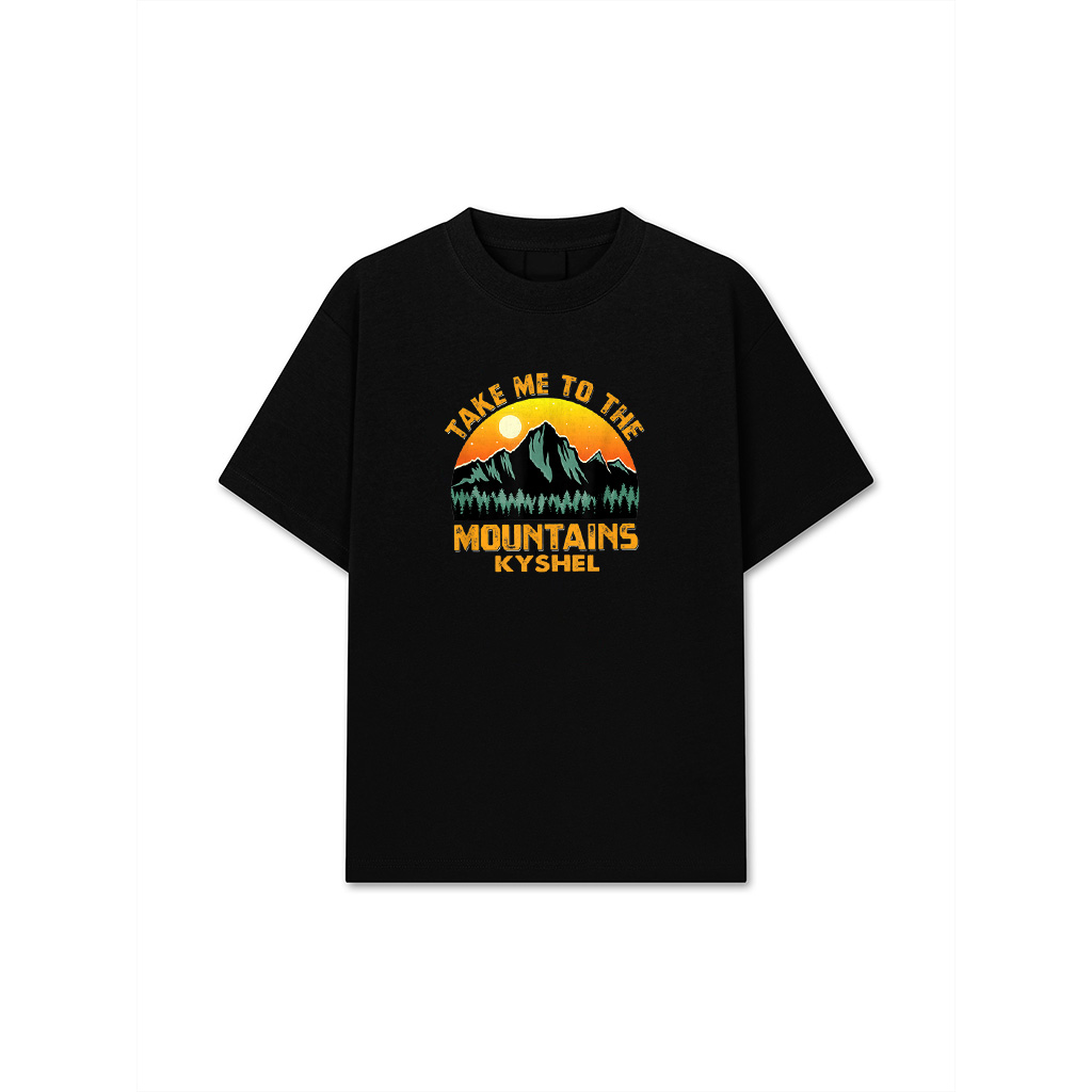 Take Me To The Mountains Vintage Style Outdoor Sunset T-Shirt