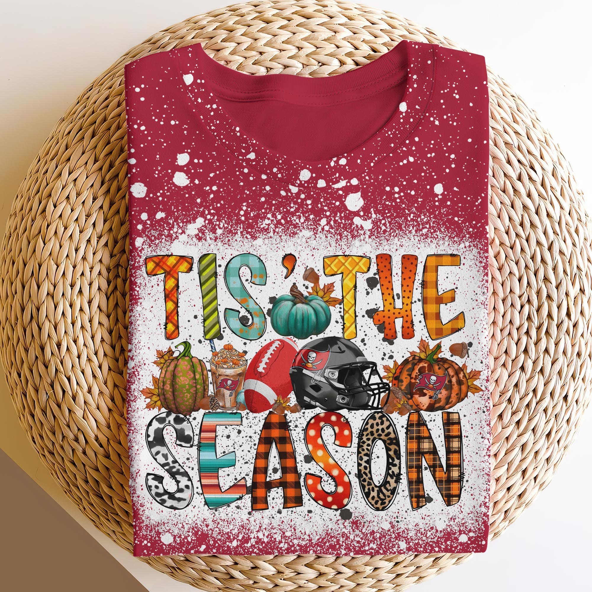 Tampa Bay Buccaneers 3D Shirts, Tis The Season Shirts, Sport Shirts For Fan