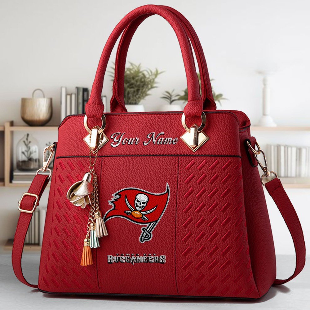 Tampa Bay Buccaneers Deluxe Handbag For Women Custom Name 2025 Versions, Sport Deluxe Handbag