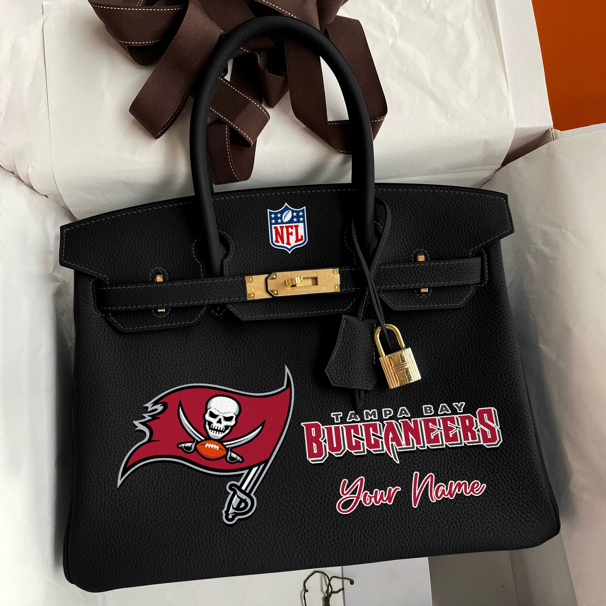 Tampa Bay Buccaneers Deluxe Handbag For Women Custom Your Name 2025 Versions, Sport Deluxe Handbag