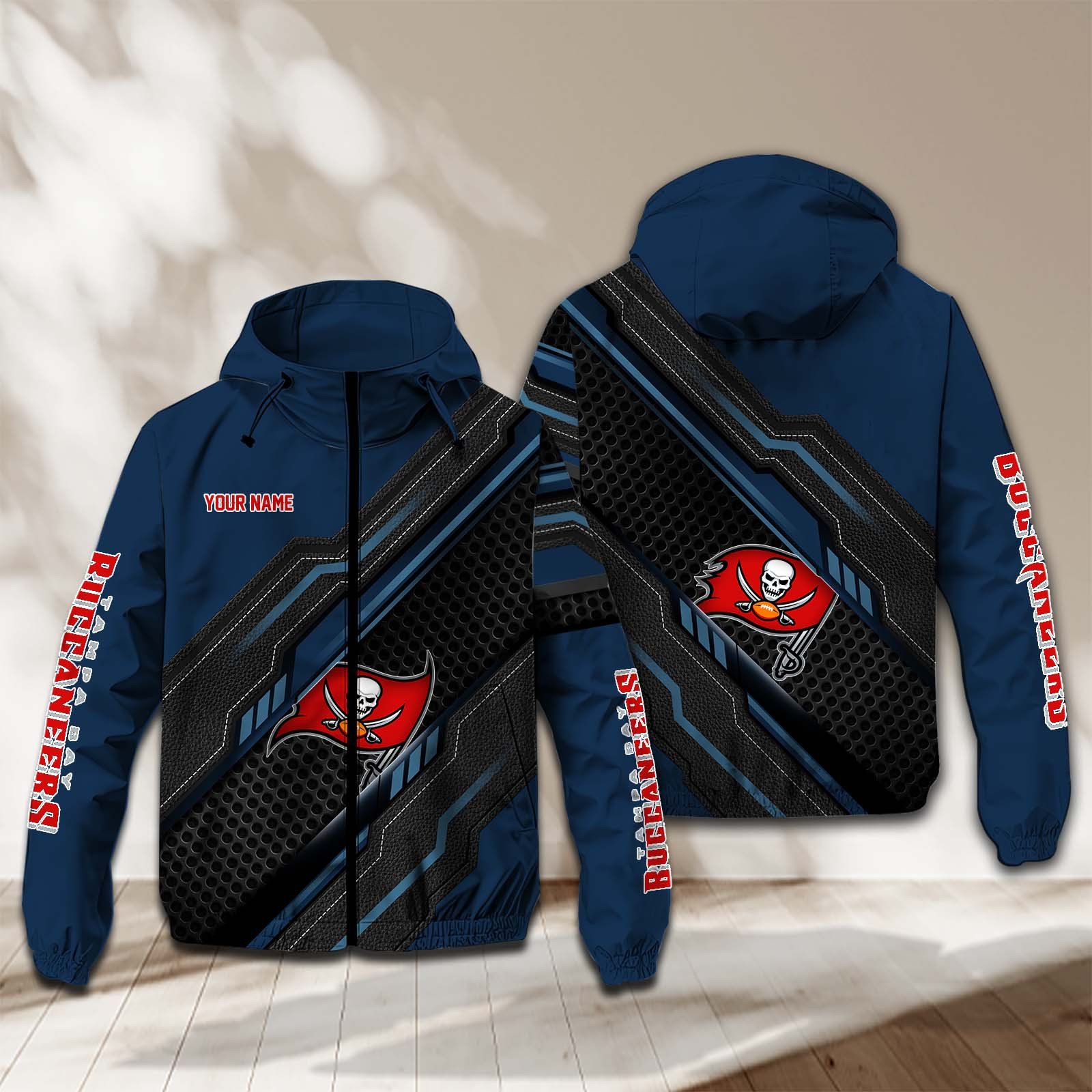 Tampa Bay Buccaneers NFL Personalized Windbreaker Jacket For Fan