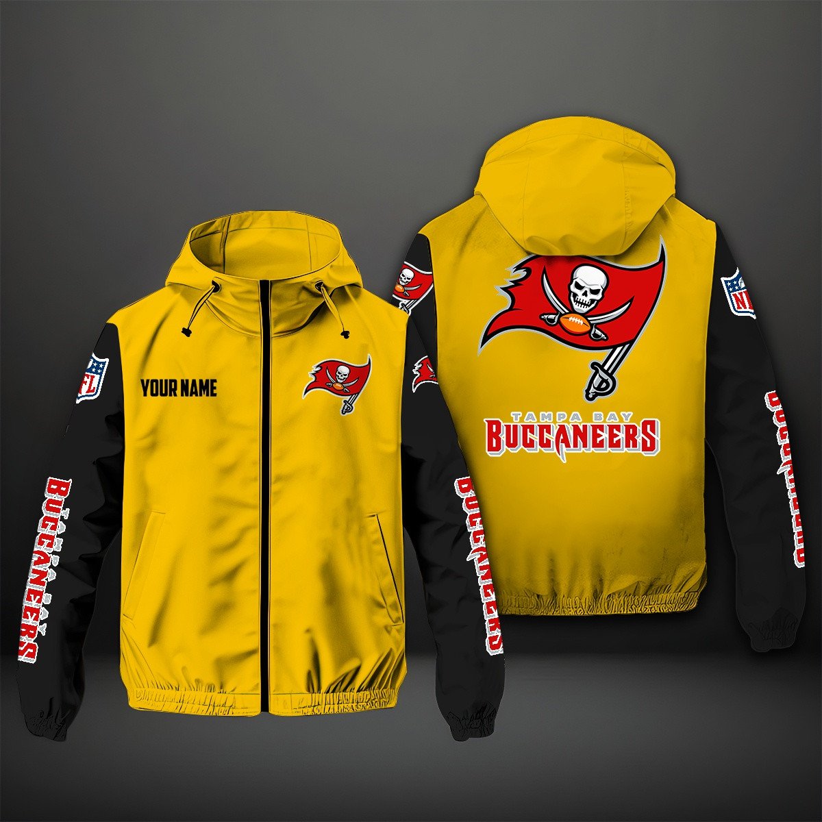 Tampa Bay Buccaneers NFL Personalized Windbreaker Jacket For Fan