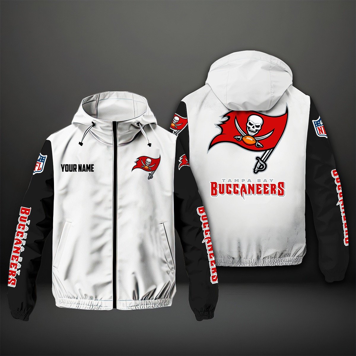 Tampa Bay Buccaneers NFL Personalized Windbreaker Jacket For Fan