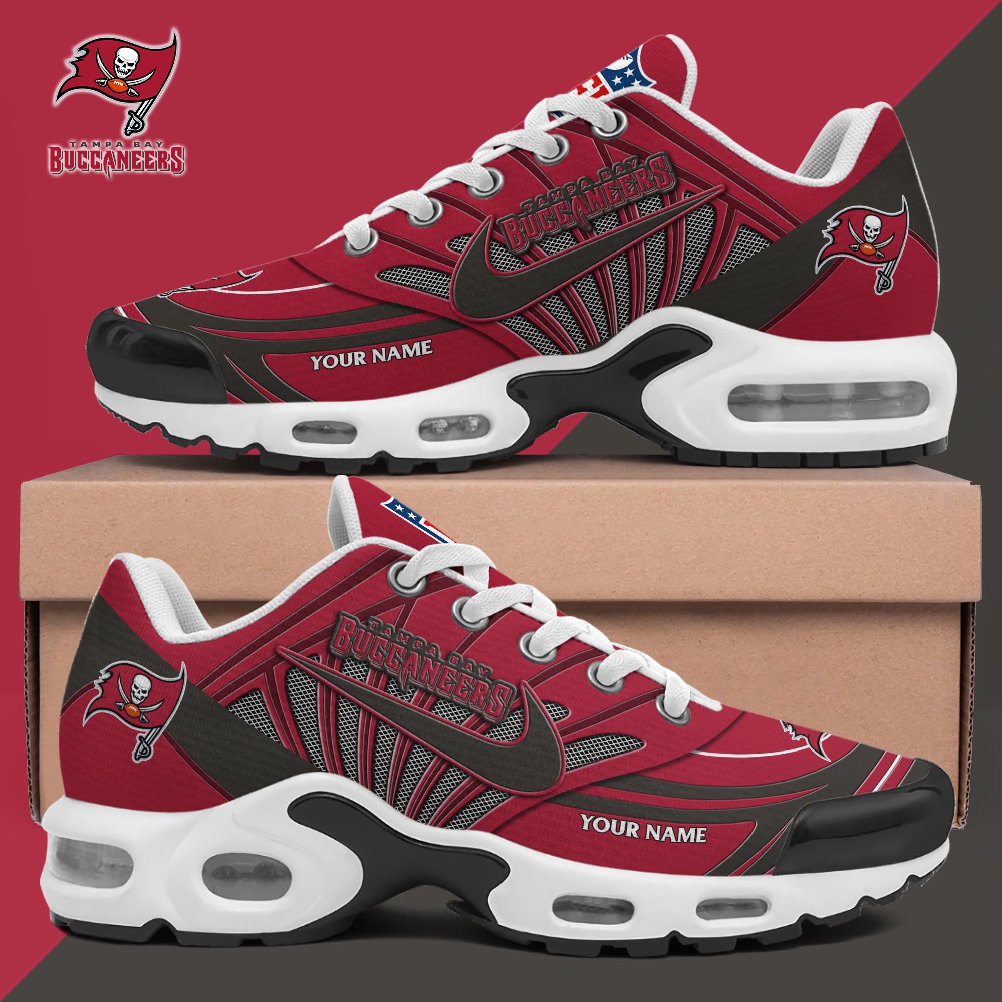 Tampa Bay Buccaneers TN Shoes 2025 Version Custom Your Name, Shoes For Sport Fans, Gift For Fans