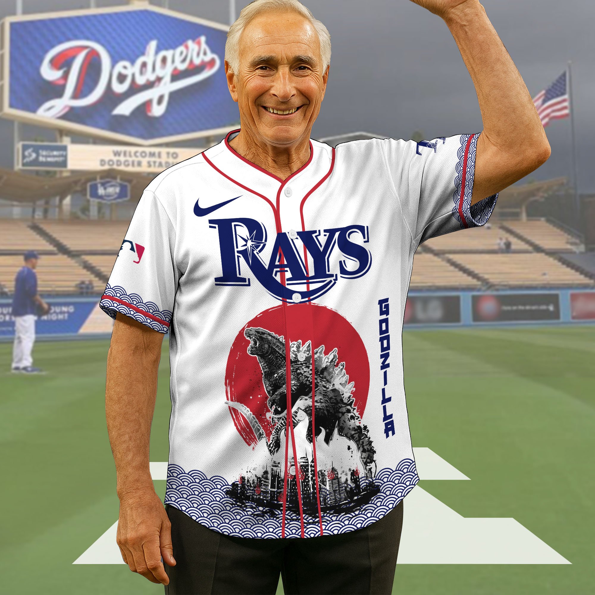 Tampa Bay Rays Baseball Shirt X Godzilla, Baseball Jersey Editions Limited 2025, Sport Team Shirts, Sport Gifts