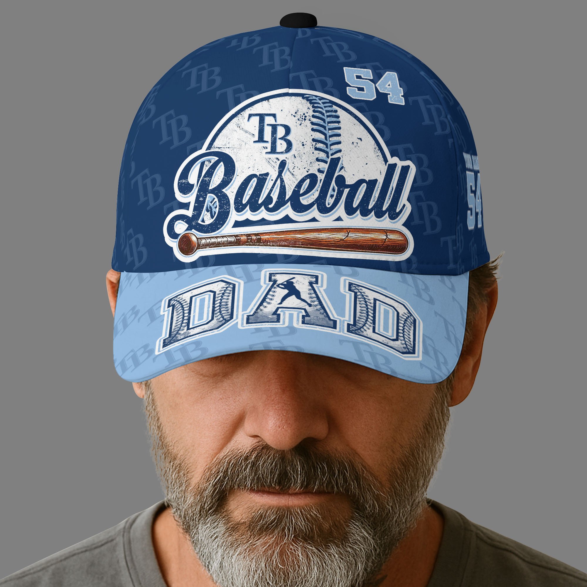 Tampa Bay Rays Cap Custom Name And Number, Sport Cap For Fan, Fathers Day Gifts