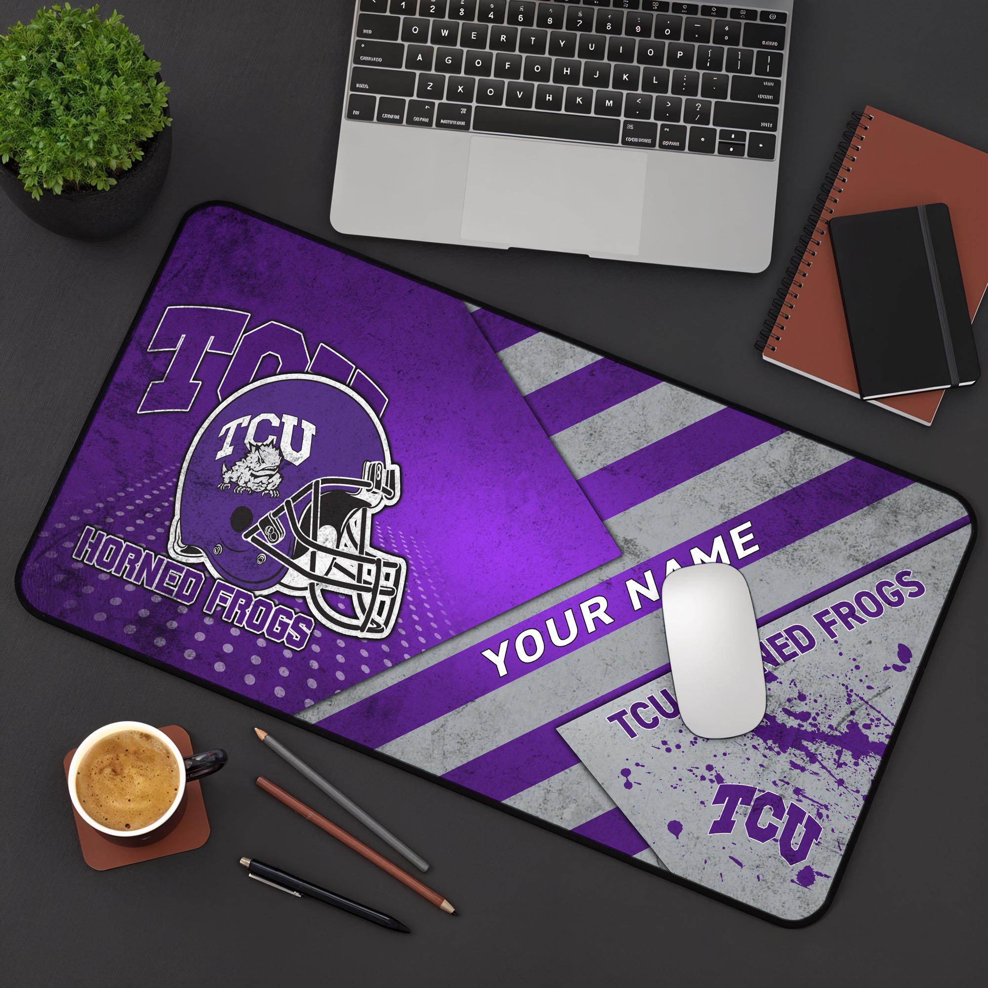 TCU Horned Frogs 2025 Version Mouse Pad Custom Printed, Sport Team Mouse Pad, Sport Gift For Fans