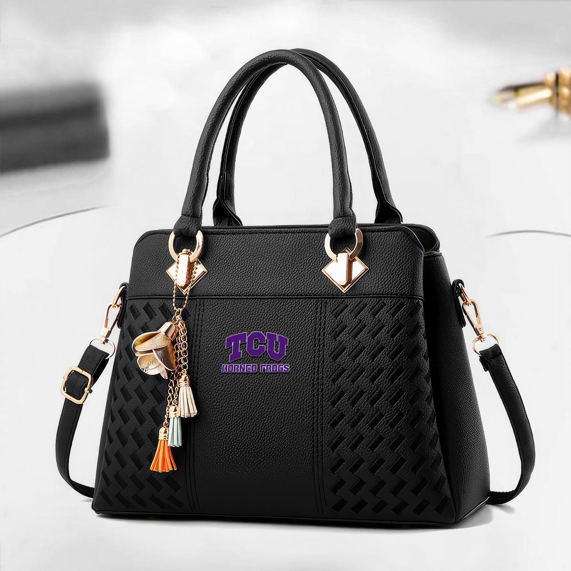 TCU Horned Frogs Deluxe Handbag For Women 2025 Versions, Sport Deluxe Handbag, Mothers Day Gift