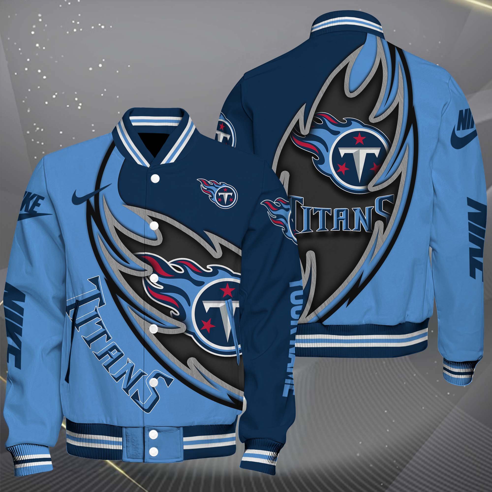 Tennessee Titans Baseball Jacket, Sport Jacket Custom You Name, Football Fan Gifts 