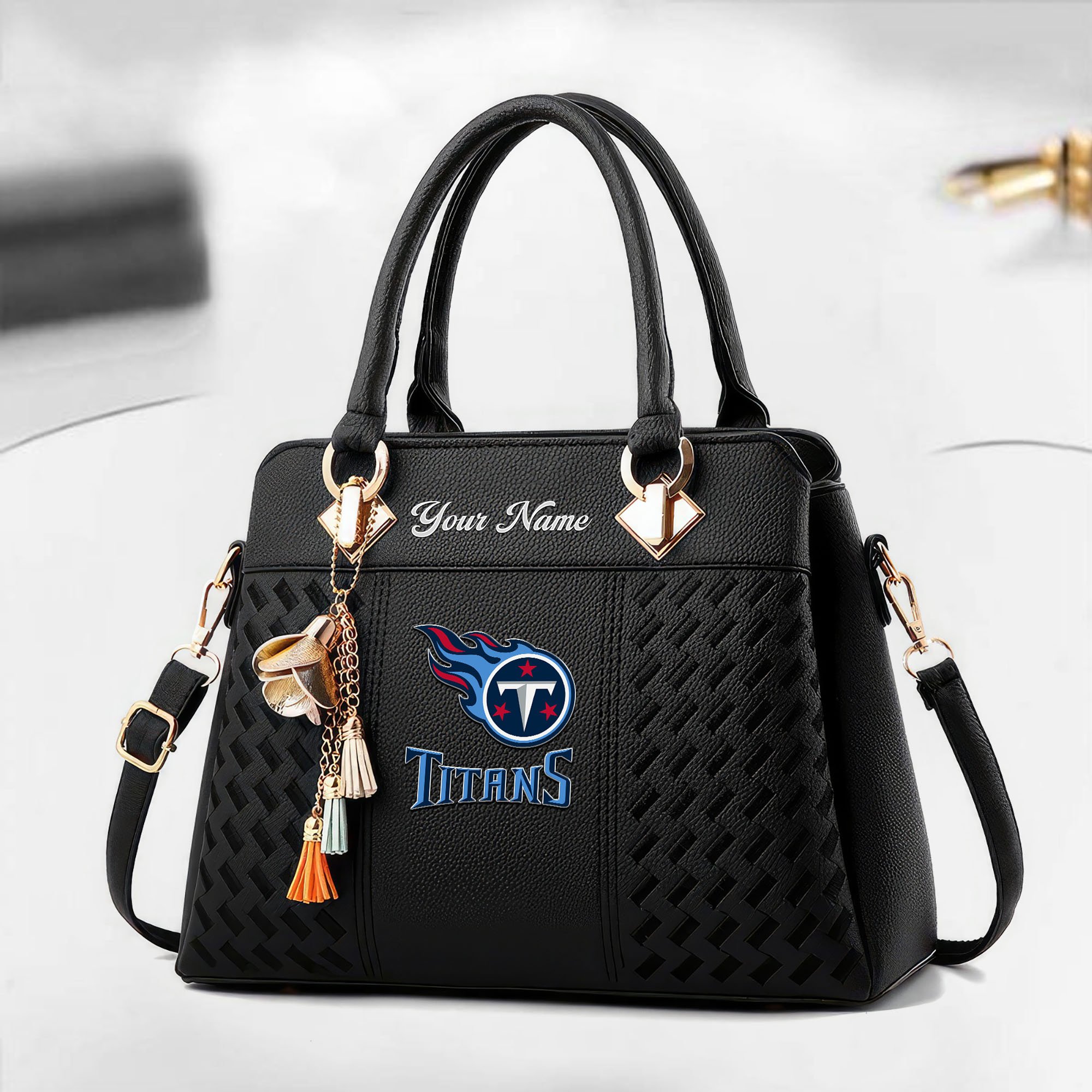 Tennessee Titans Custom Deluxe Handbag For Women Custom Your Name 2025 Versions, Sport Deluxe Handbag