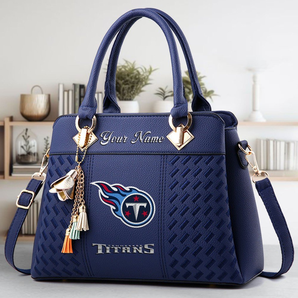Tennessee Titans Deluxe Handbag For Women Custom Name 2025 Versions, Sport Deluxe Handbag