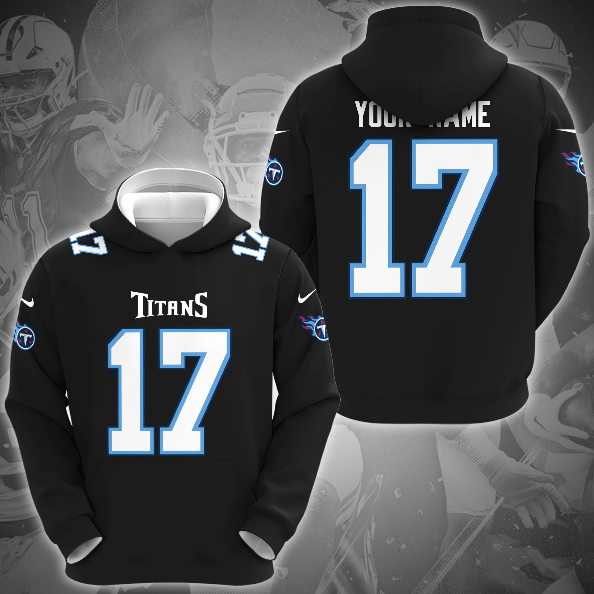 Tennessee Titans Hoodie Custom Name And Year, Sport Hoodie For Fans