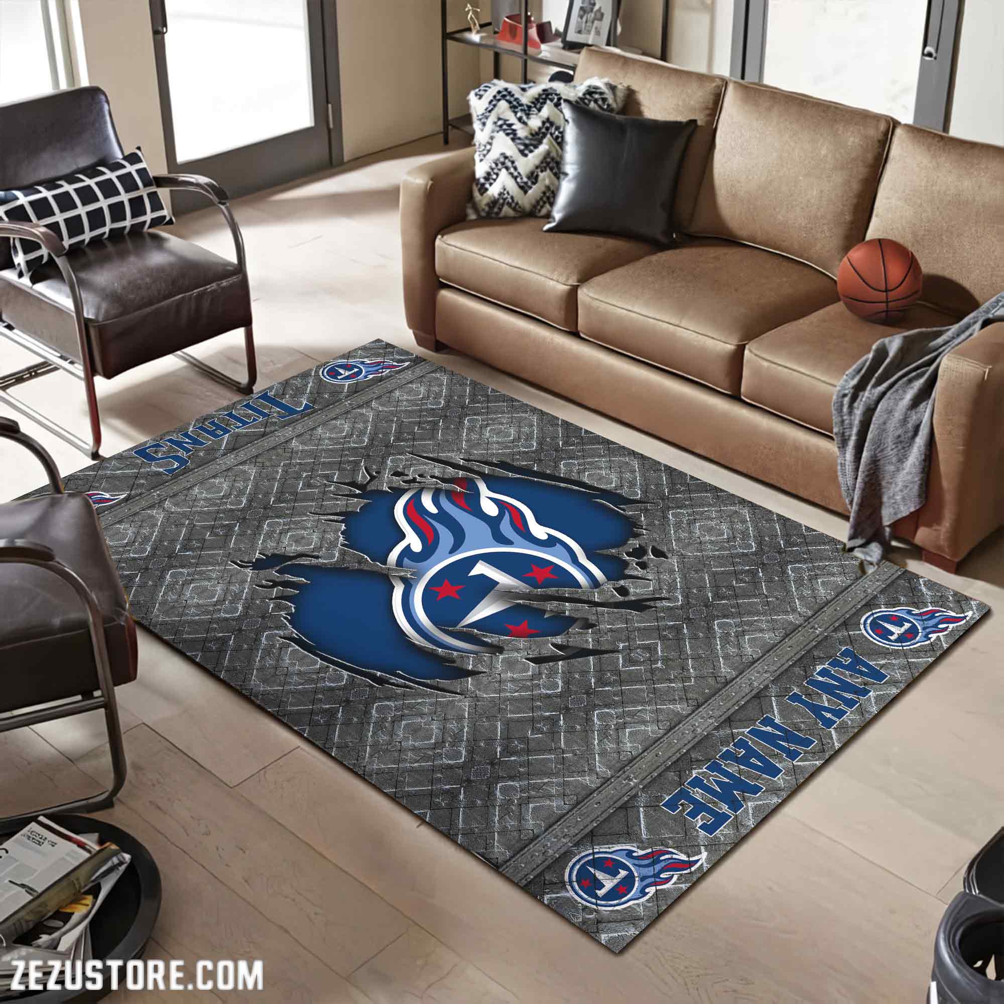 Tennessee Titans Living Room Rug, Football Team Living Room Rug 2025 Versions, Football Fan Gifts 