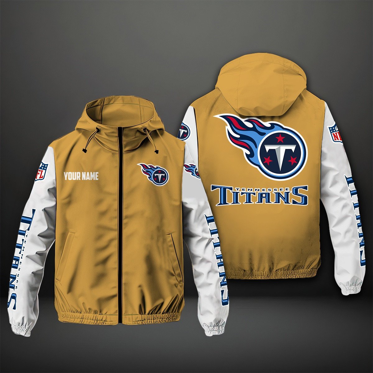 Tennessee Titans NFL Personalized Windbreaker Jacket For Fan