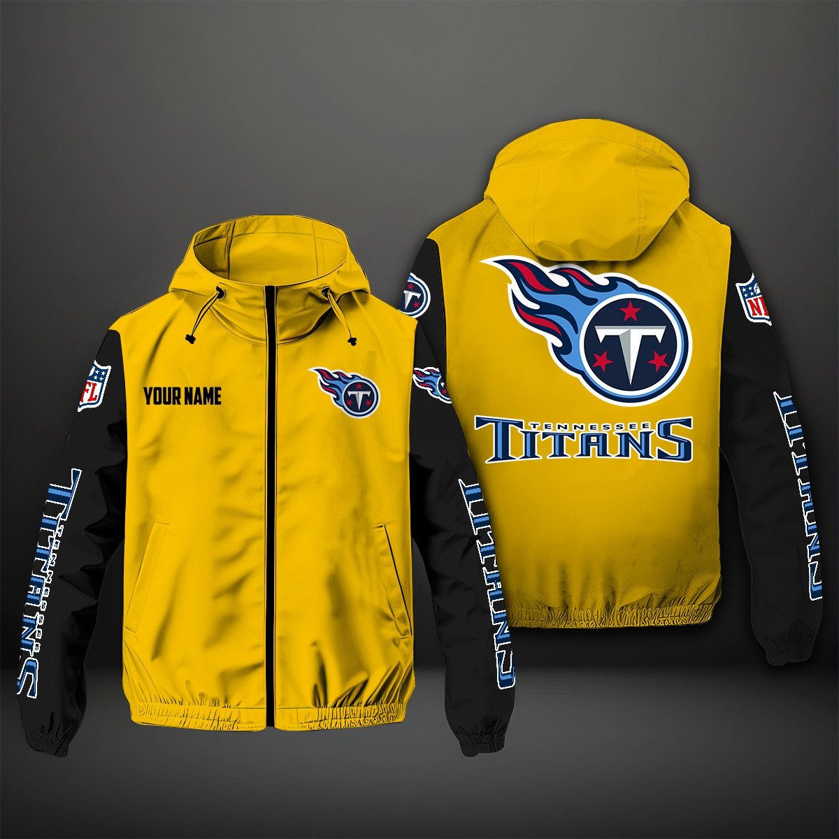 Tennessee Titans NFL Personalized Windbreaker Jacket For Fan