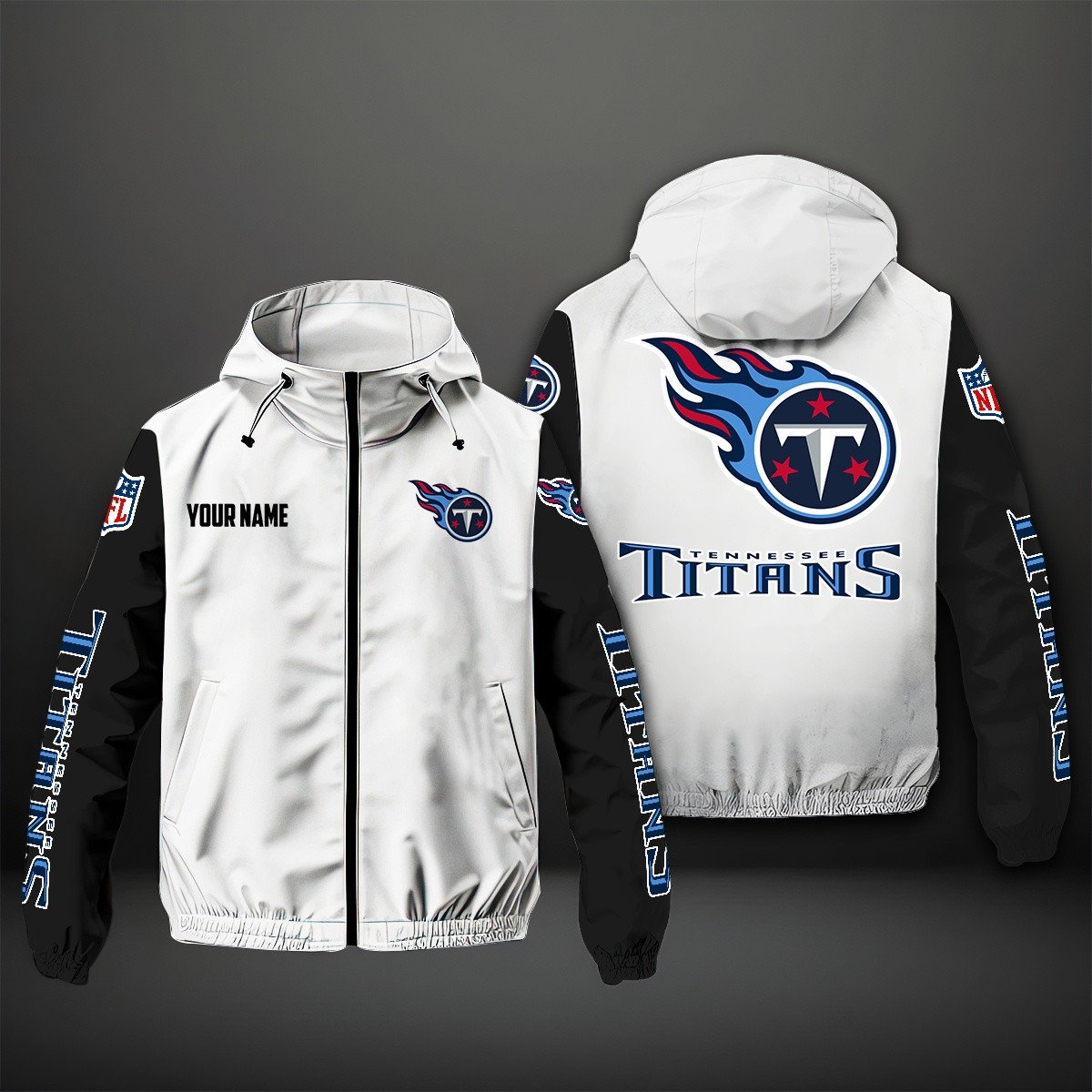 Tennessee Titans NFL Personalized Windbreaker Jacket For Fan