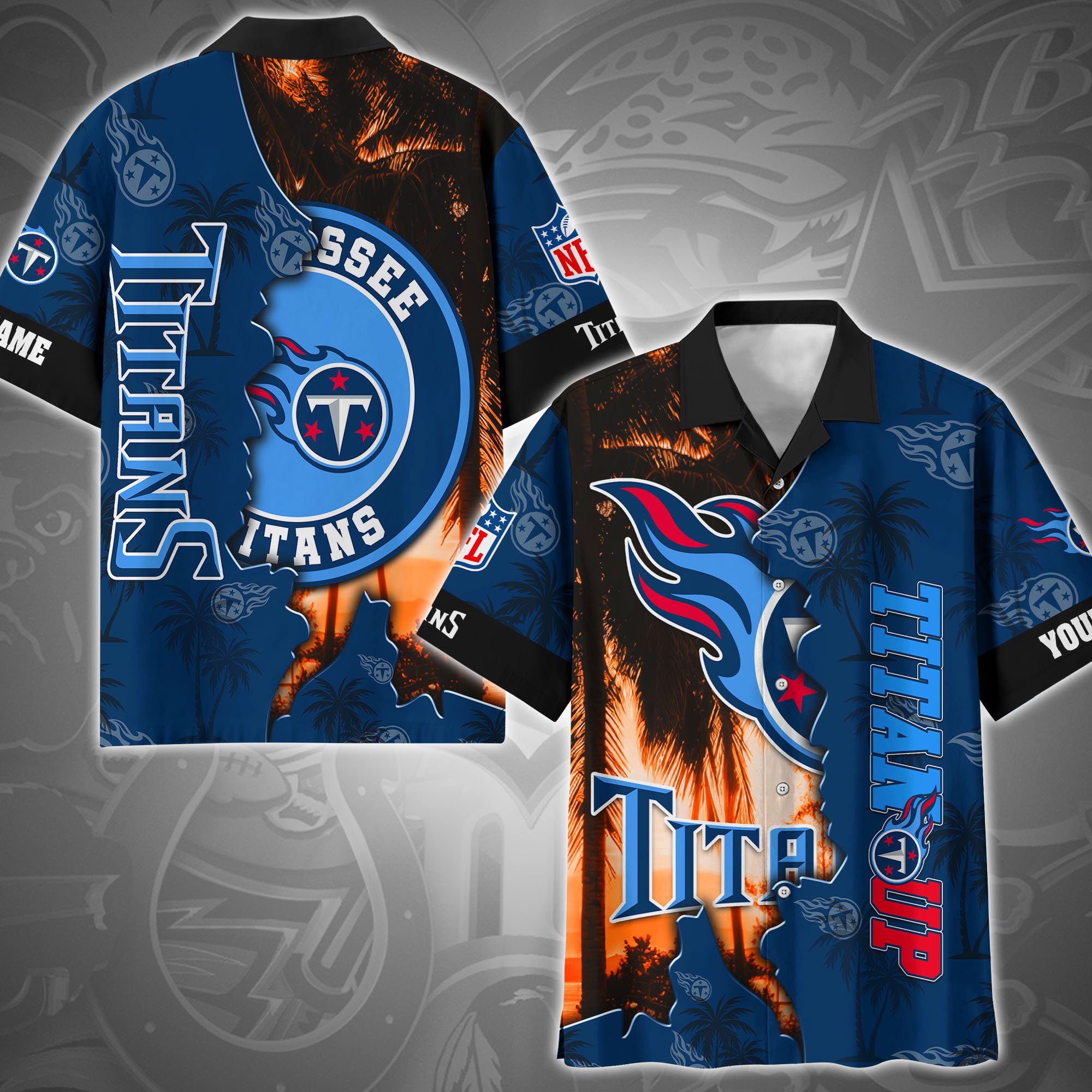 Tennessee Titans Sport Hawaii Shirt Custom Name, Shirt For Sport Fans
