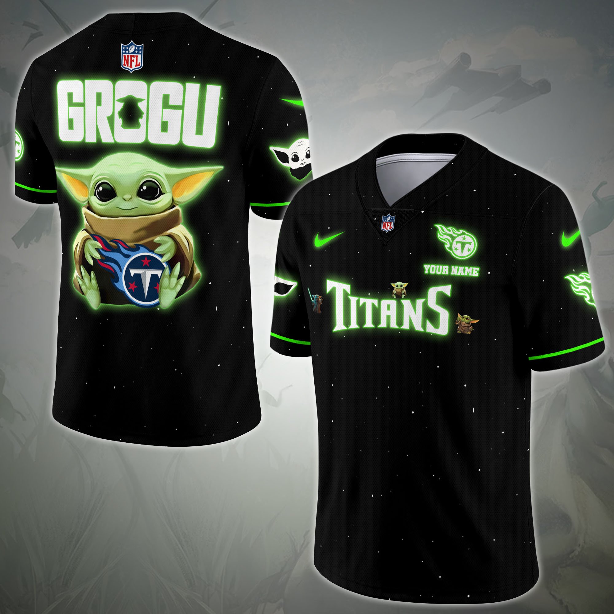 Tennessee Titans Sport Team Vneck Football Jersey Custom Name, Sport Team Shirt For Fan, Sport Gifts