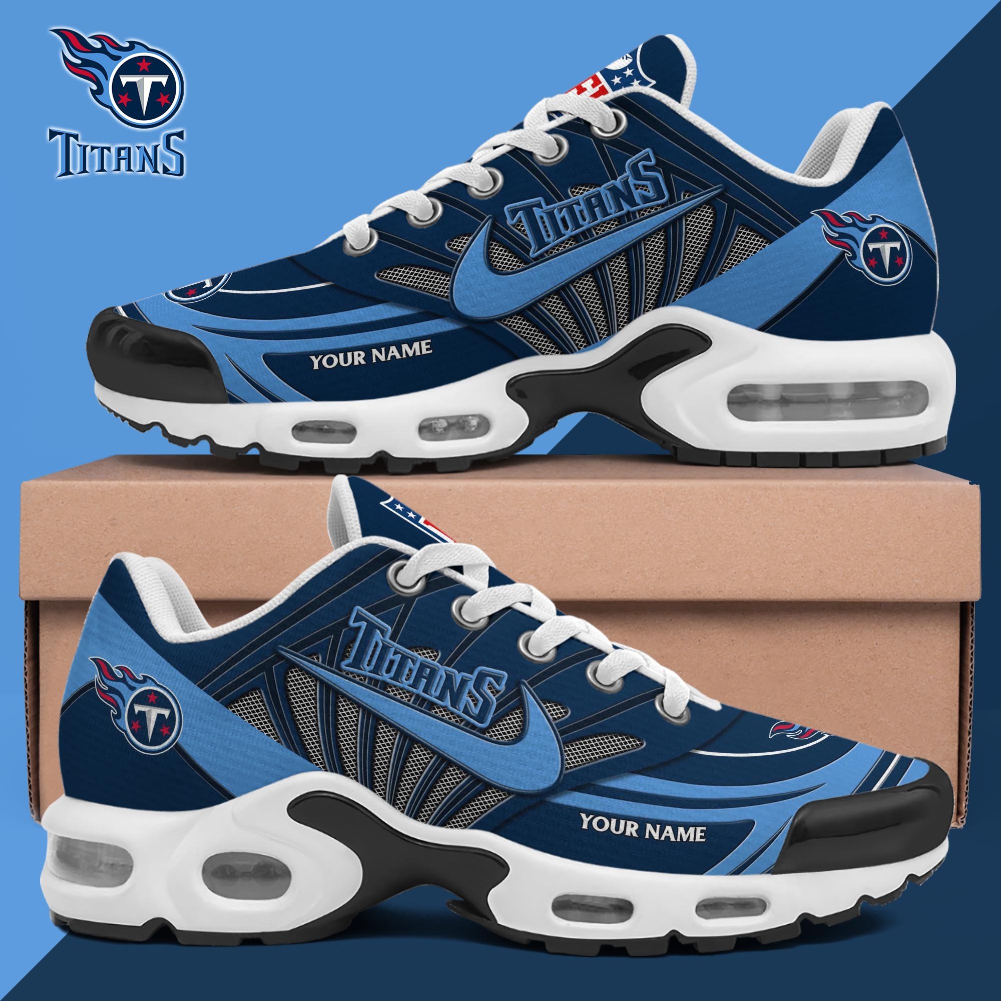 Tennessee Titans TN Shoes 2025 Version Custom Your Name, Shoes For Sport Fans, Gift For Fans