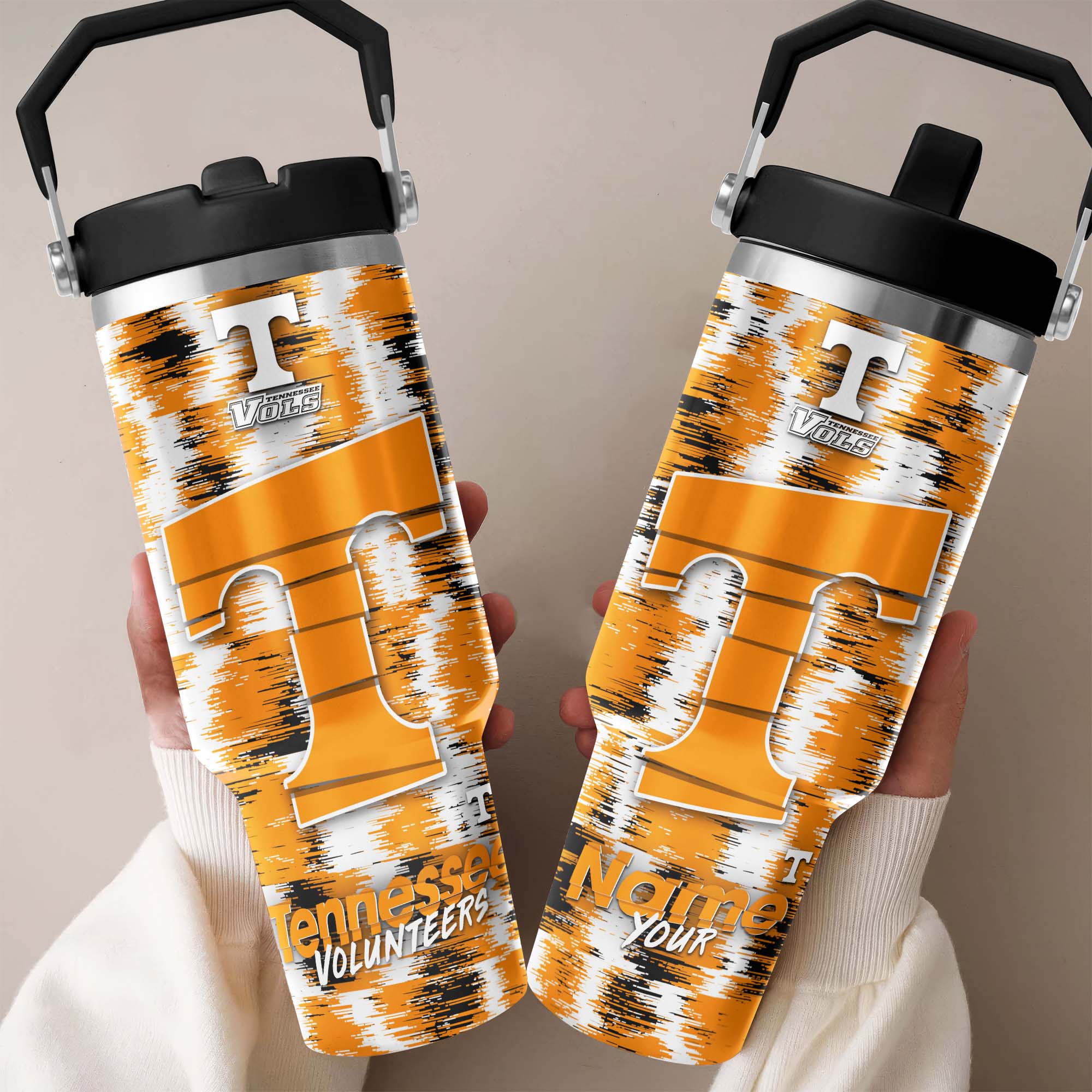 Tennessee Volunteers Flip Straw 30Oz Tumbler Custom Your Name, Sport Flip Straw 30Oz Tumbler, Fan Gifts