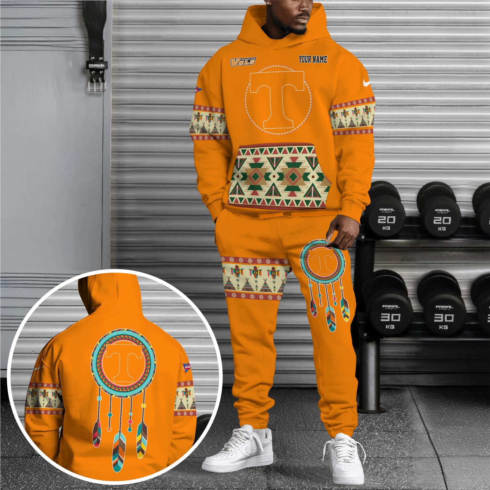 Tennessee Volunteers Hoodie Sweatpants Set Custom Your Name, Sport Hoodie Sweatpants Set, Sport Gifts For Fan