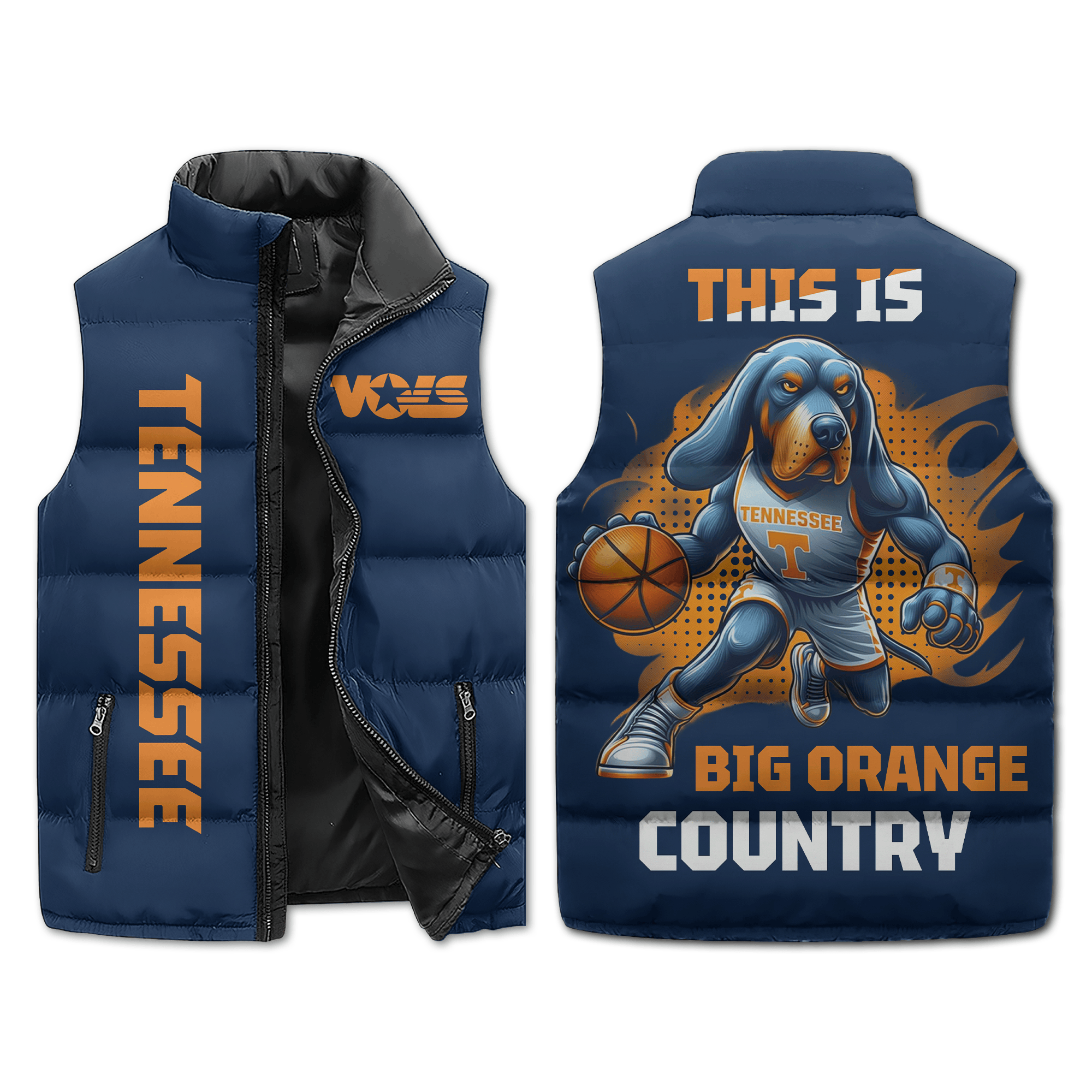Tennessee Volunteers NCAA Sleeveless Puffer Jacket