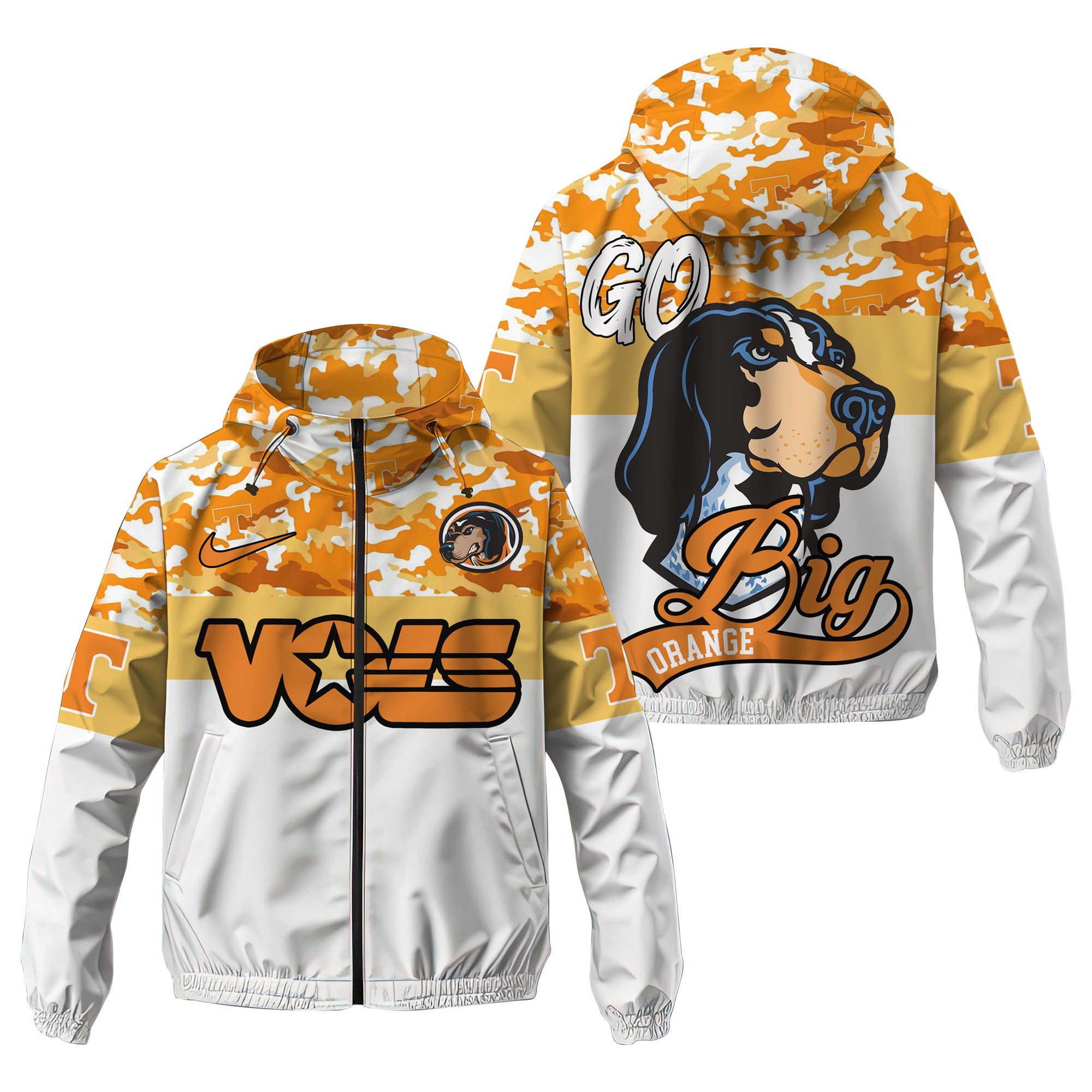 Tennessee Volunteers NCAA Windbreaker Outdoor Jacket