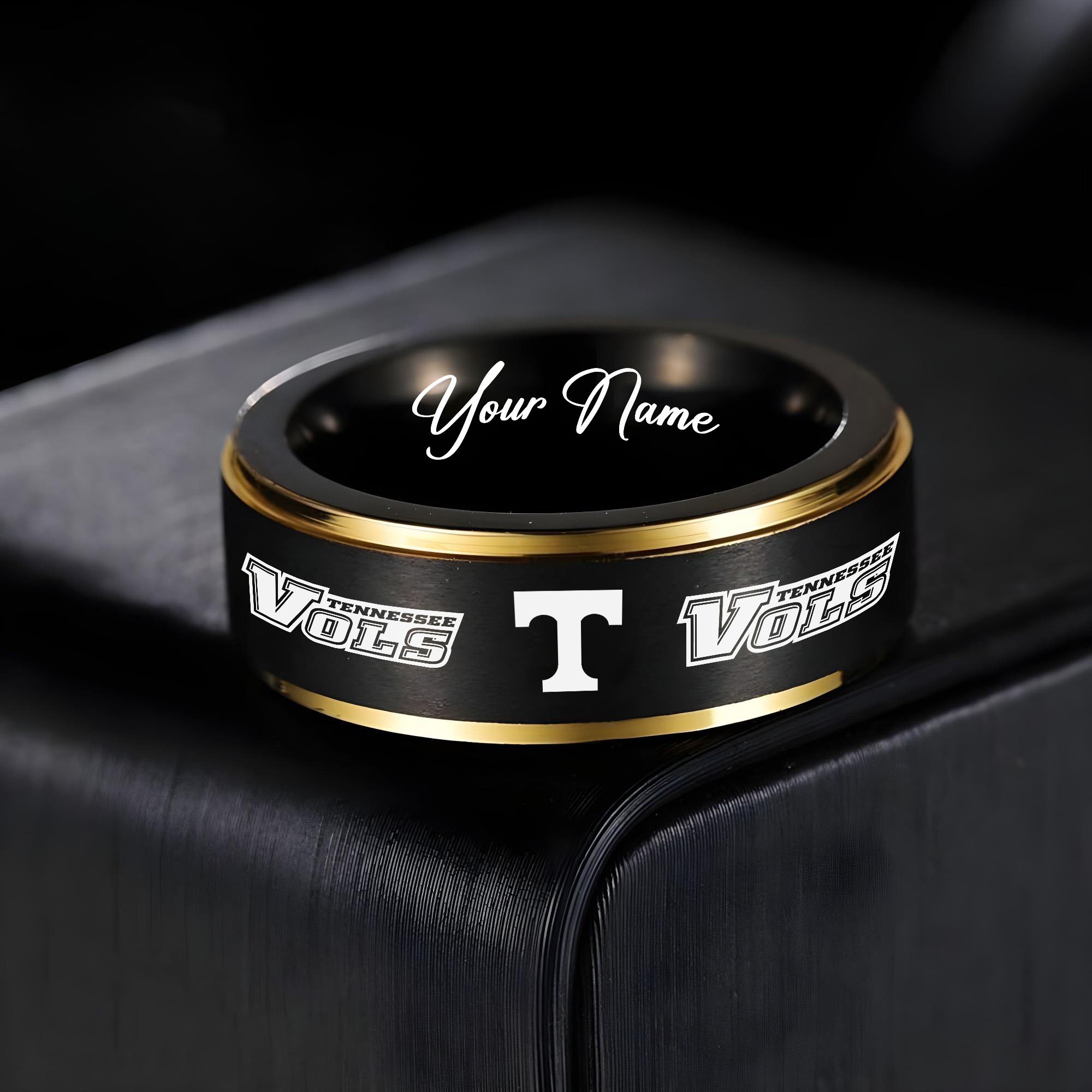 Tennessee Volunteers Stainless Steel Rings Comes With Box 2025 Versions, Gifts For Fan