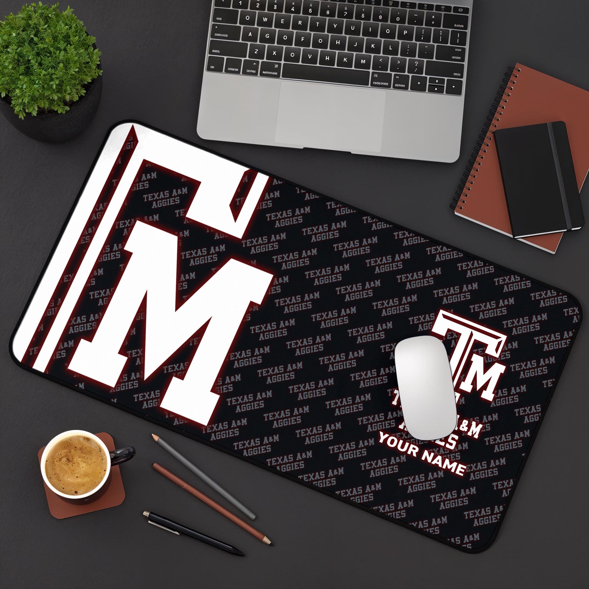 Texas A#038M Aggies 2025 Version Mouse Pad Custom Printed, Sport Team Mouse Pad, Sport Gift For Fans