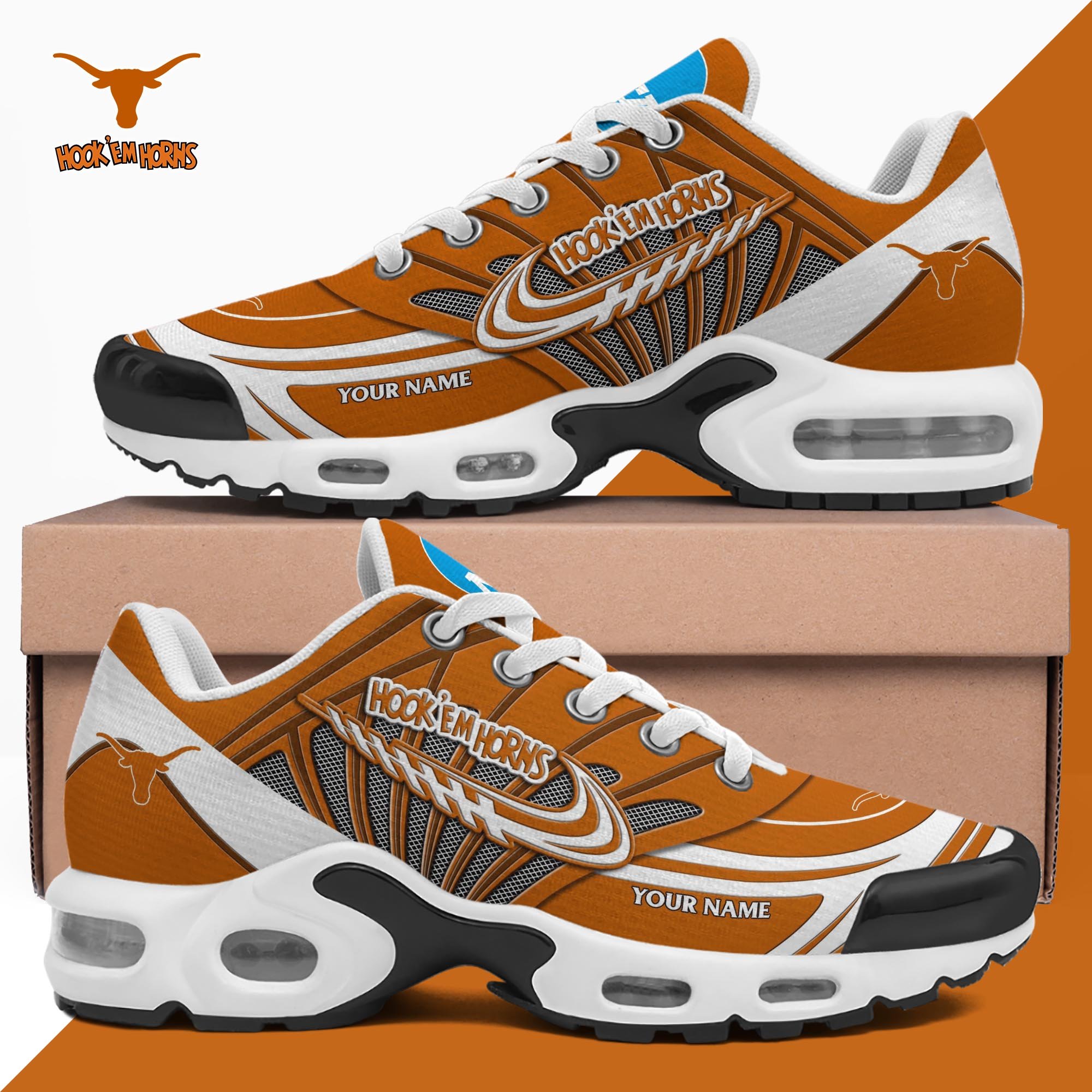 Texas Longhorns TN Shoes 2025 Version Custom Your Name, Shoes For Sport Fans, Gift For Fans