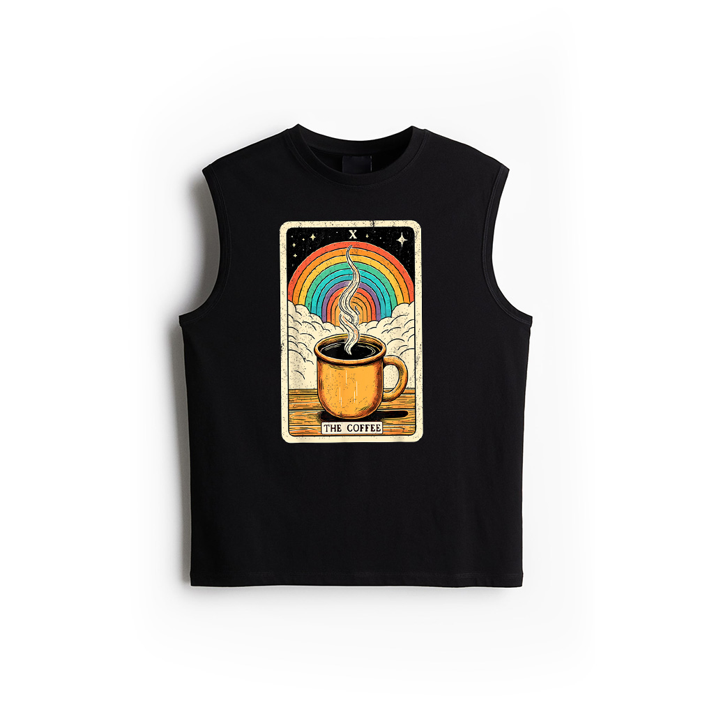 The Coffee Tarot Card Coffee Lover Funny Coffee Tank Top