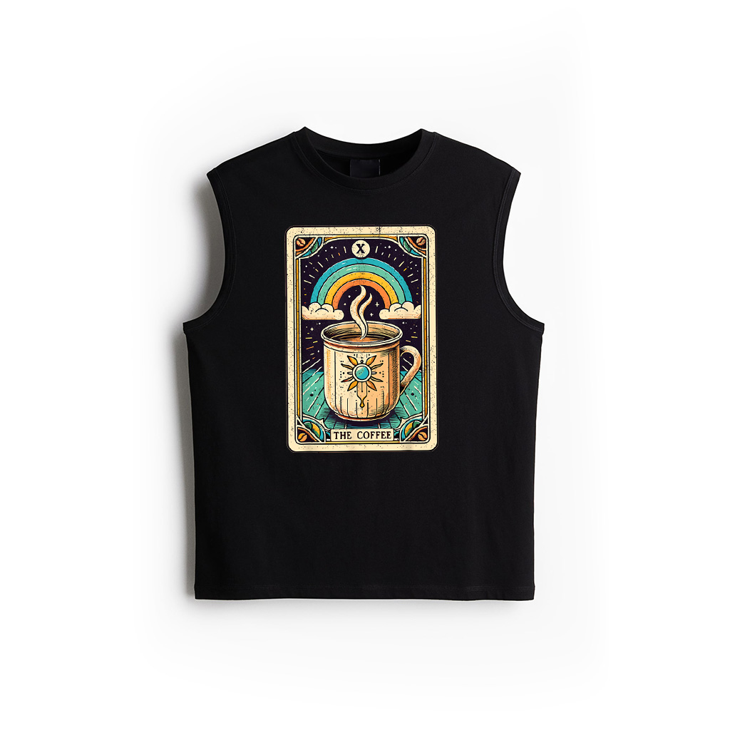 The Coffee Tarot Card Coffee Lover Funny Coffee Tank Top